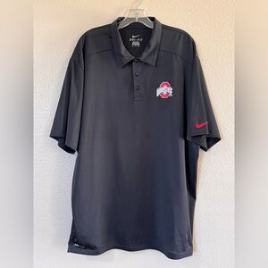 Nike Ohio State Buckeyes Dri-FIT Sideline Coaches Polo Black XXL 27628X
